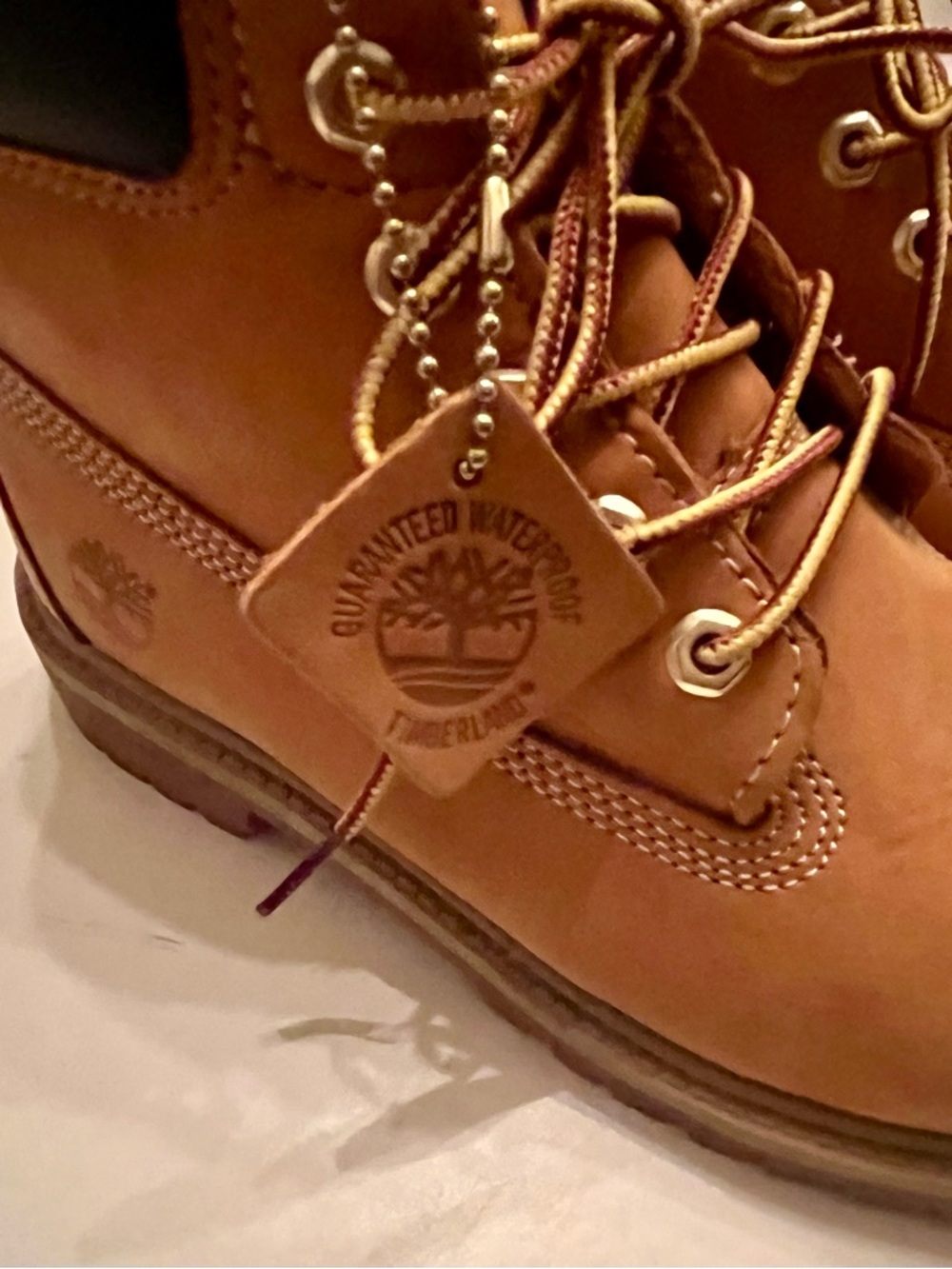 Timberland Kids Wheat Brown Waterproof Leather Boots